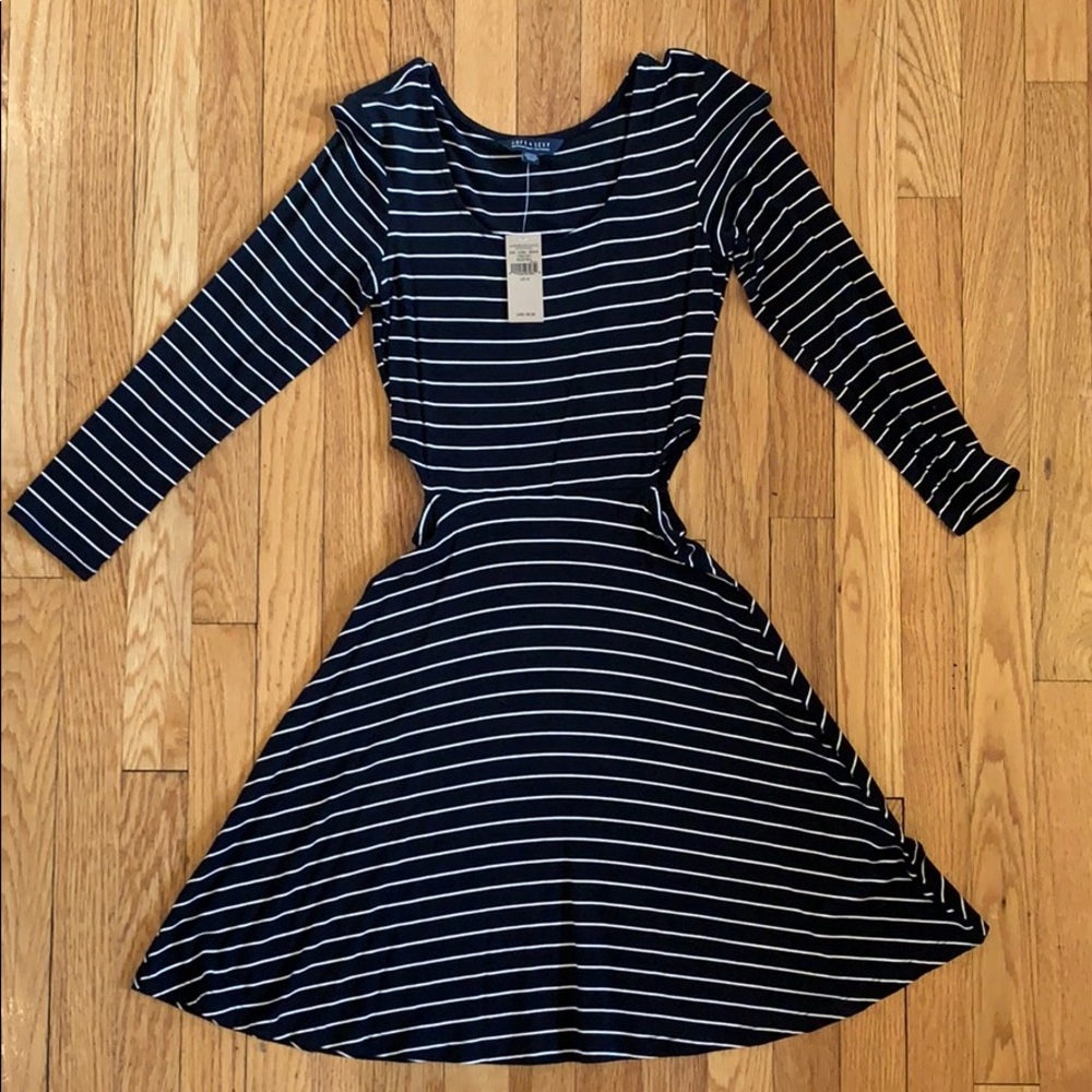 American Eagle fit and flare side cut out dress